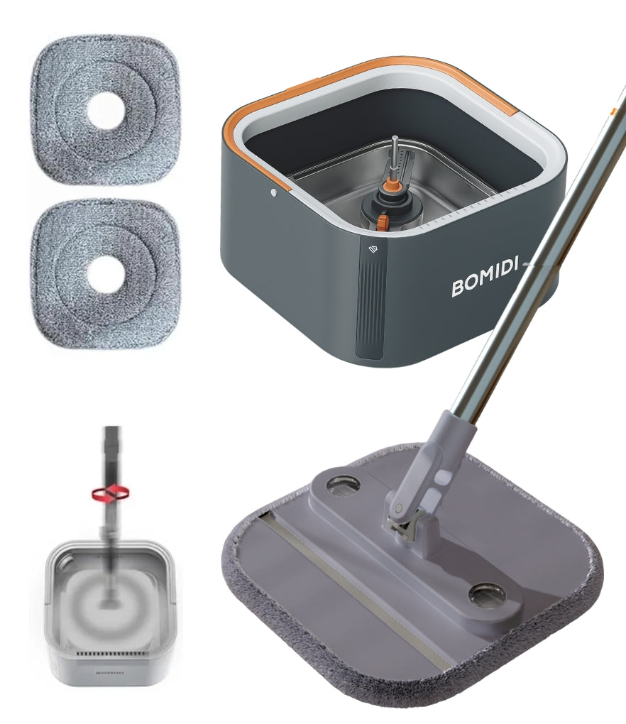 Set : 2 Paños/Microfibras de Microfibra De Limpieza Para Trapeador M20_GR Bomidi