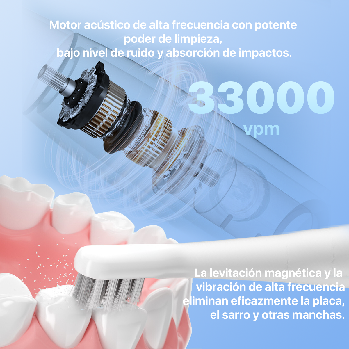 Cepillo Dental Eléctrico T501 Blanco