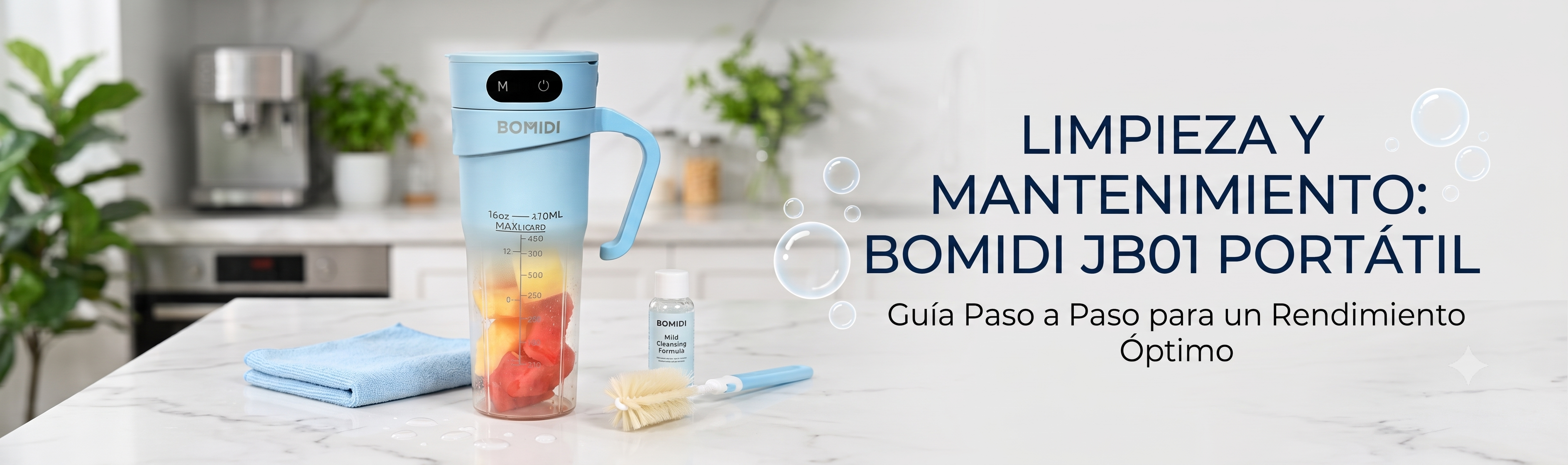 JB01 Azul: Limpieza y mantenimiento