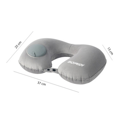Almohada De Cuello Inflable Bomidi U02 Gris