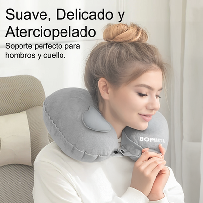 Masajeador de Pies FM2 Azul + Almohada De Cuello Inflable Bomidi U02 Gris