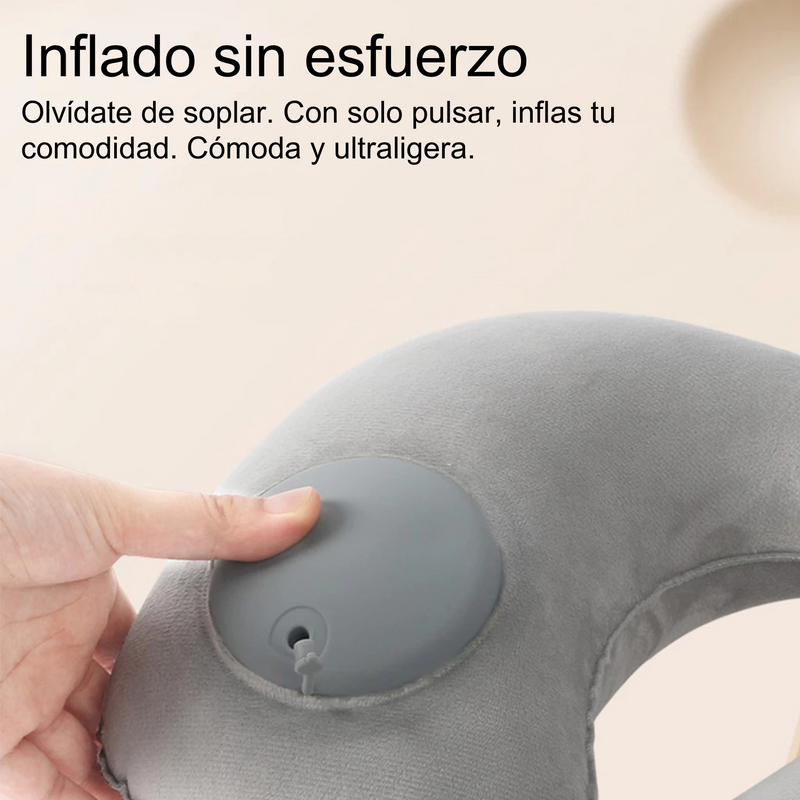 Almohada De Cuello Inflable Bomidi U02 Gris