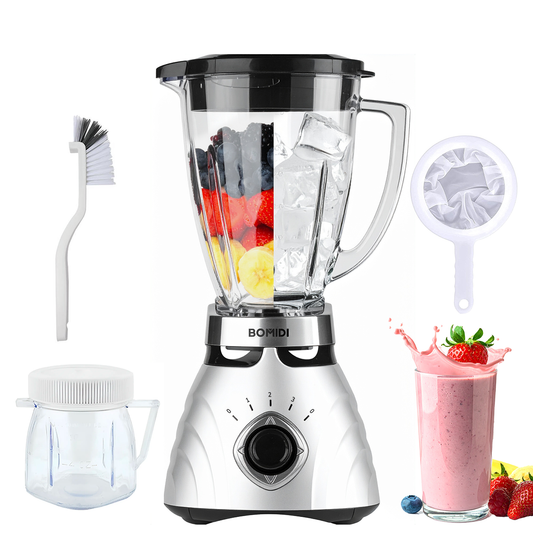 Licuadora Bomidi BJ01 | 3 Niveles con Vaso pequeño BJ01 | Silver