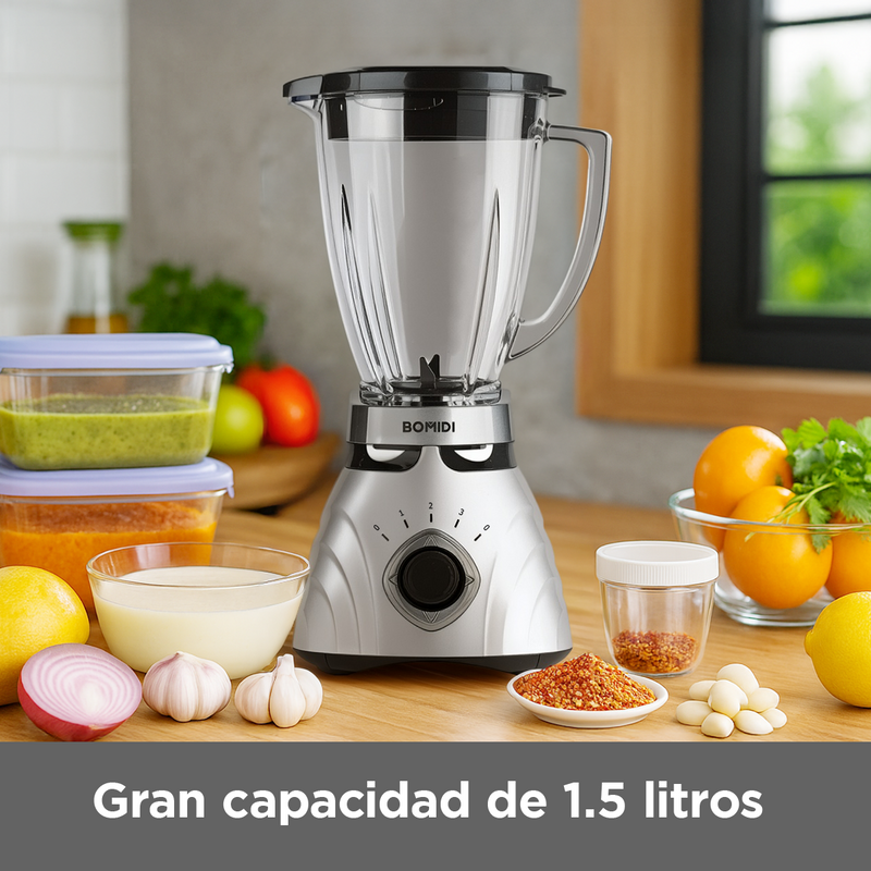 Licuadora Bomidi BJ01 | 3 Niveles con Vaso pequeño BJ01 | Silver