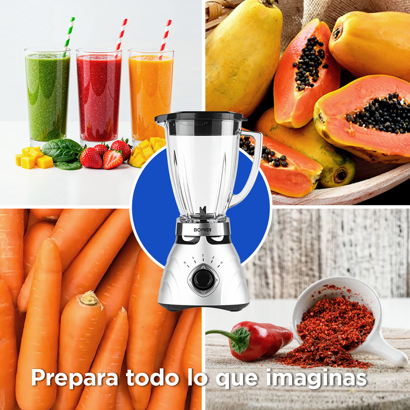 Licuadora Bomidi BJ01 | 3 Niveles con Vaso pequeño BJ01 | Silver