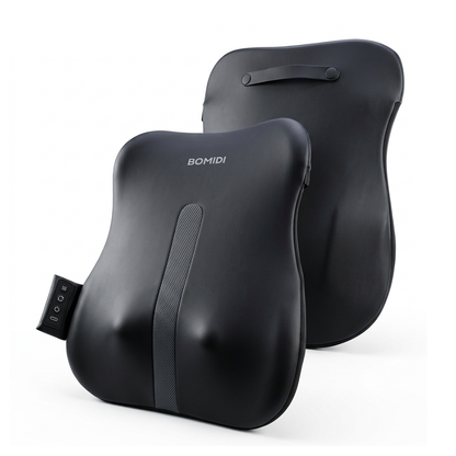 Soporte Masajeador Lumbar Bomidi BM01 | Ergonómico Ultra Delgado | Calor Terapéutico