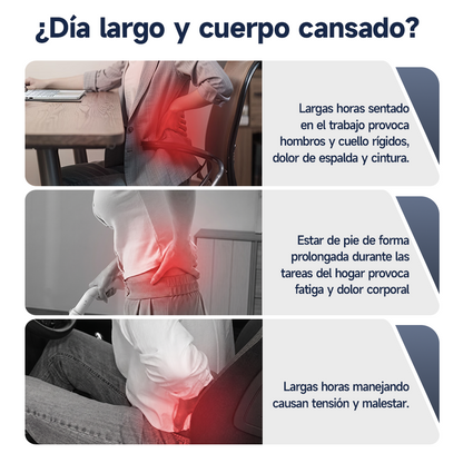 Soporte Masajeador Lumbar Bomidi BM01 | Ergonómico Ultra Delgado | Calor Terapéutico