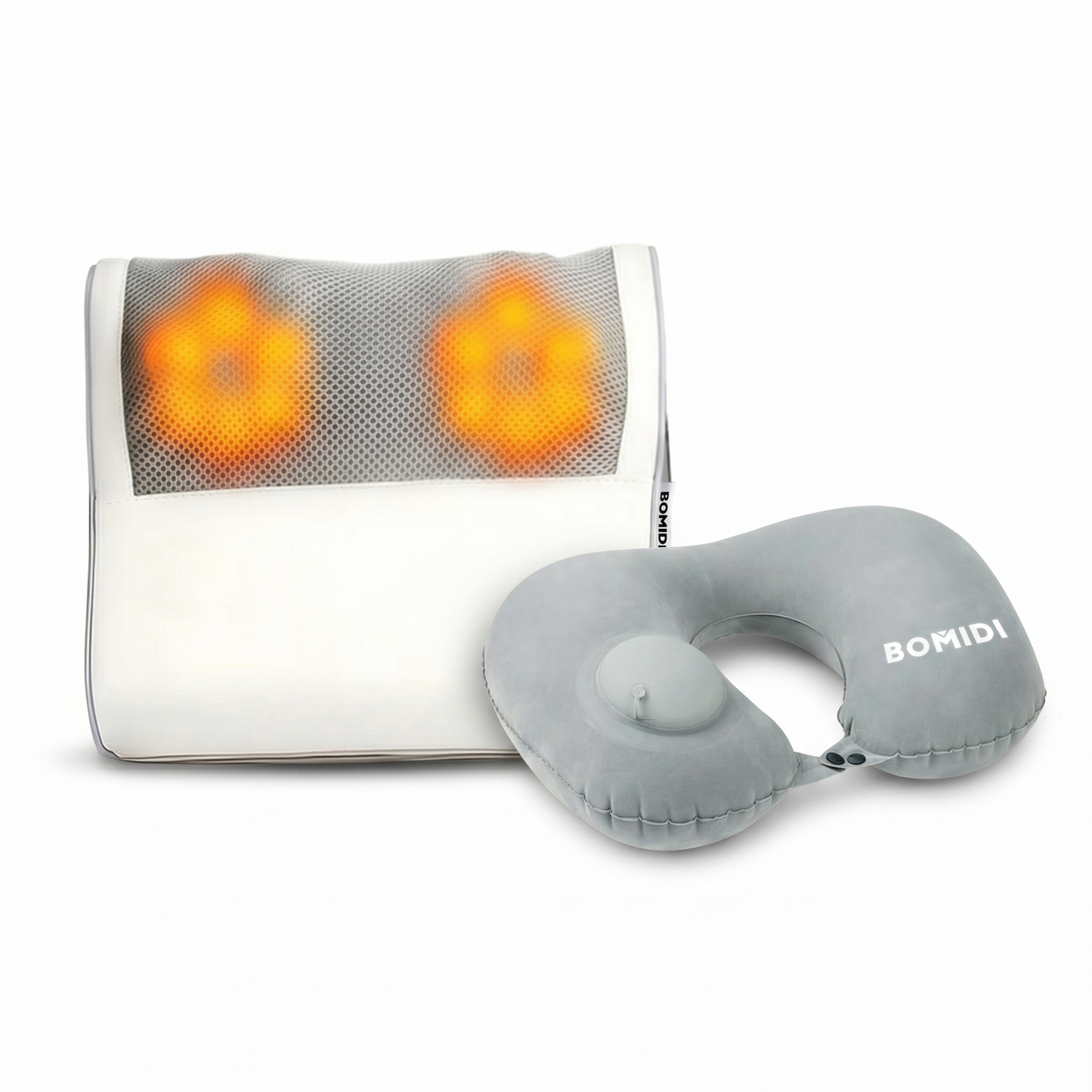 Combo: Almohada Masajeadora Multifuncional MP1 + Almohada de viaje U02