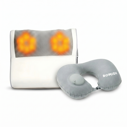 Combo: Almohada Masajeadora Multifuncional MP1 + Almohada de viaje U02