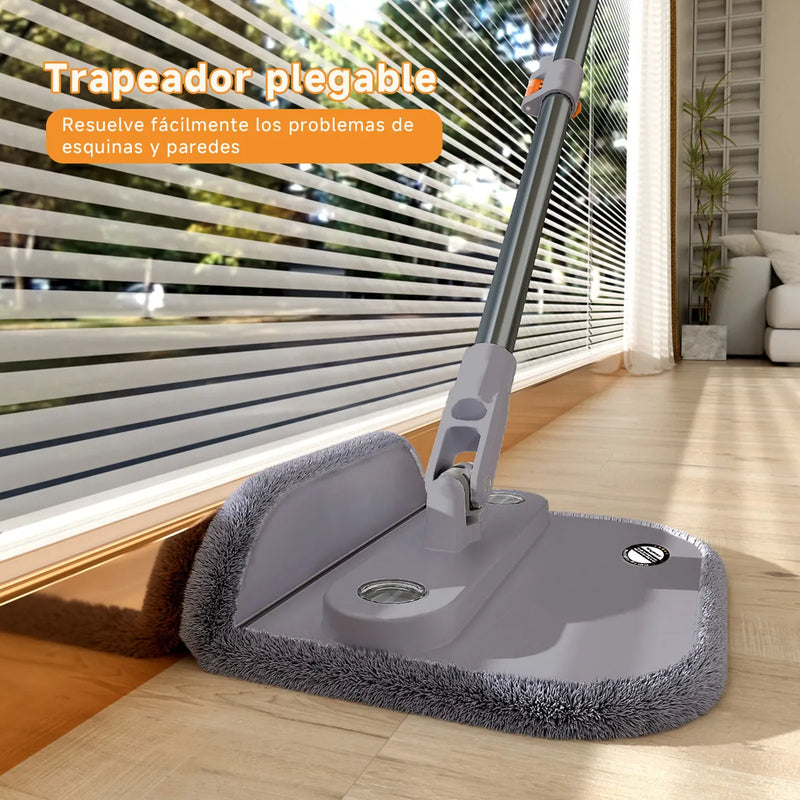 Trapeador Giratorio 3 en 1 M20 Gris | Drenaje 2 compartimentos