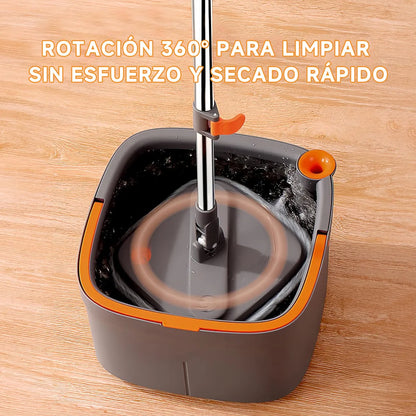 Trapeador Giratorio 3 en 1 M20 | Drenaje 2 compartimentos