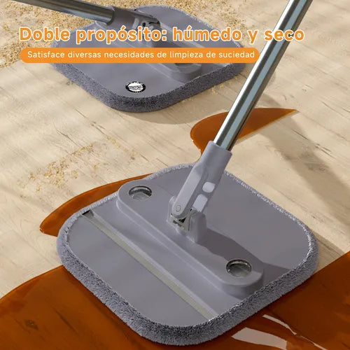 Trapeador Giratorio 3 en 1 M20 Gris | Drenaje 2 compartimentos