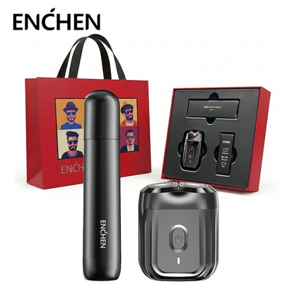 Afeitadora eléctrica Mini 6 + Recortador de vello nasal EN005 Enchen