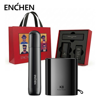 Afeitadora eléctrica K8 + Recortador de vello nasal EN005 Enchen