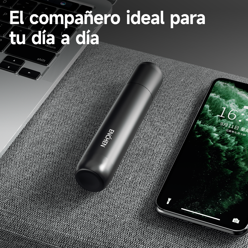 Afeitadora eléctrica Mini 6 + Recortador de vello nasal EN005 Enchen