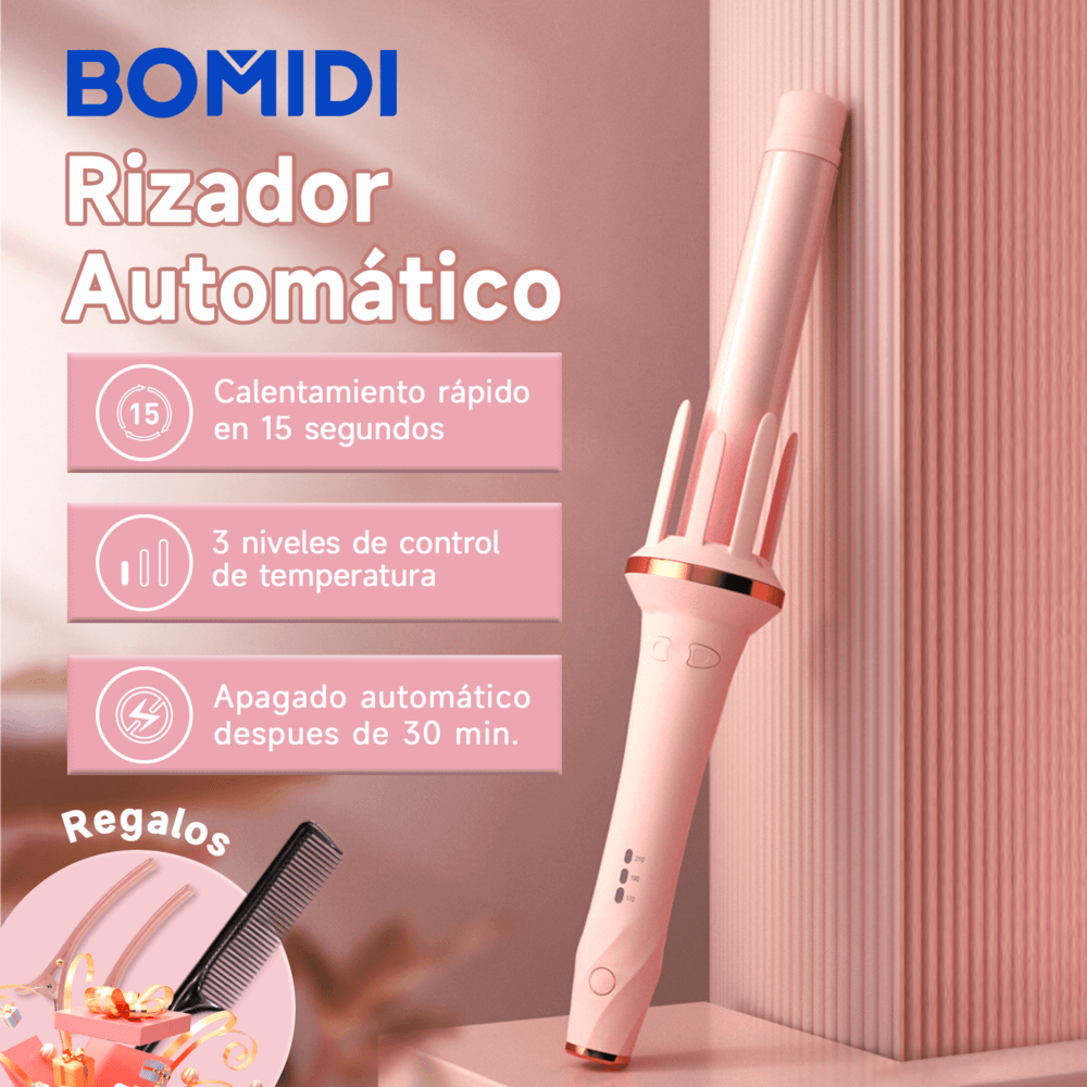 Rizador Automático de Cabello HC02 Rosado