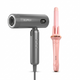 Secadora de Cabello Plegable HD08 + Rizador Automático Rosado HC02 Bomidi