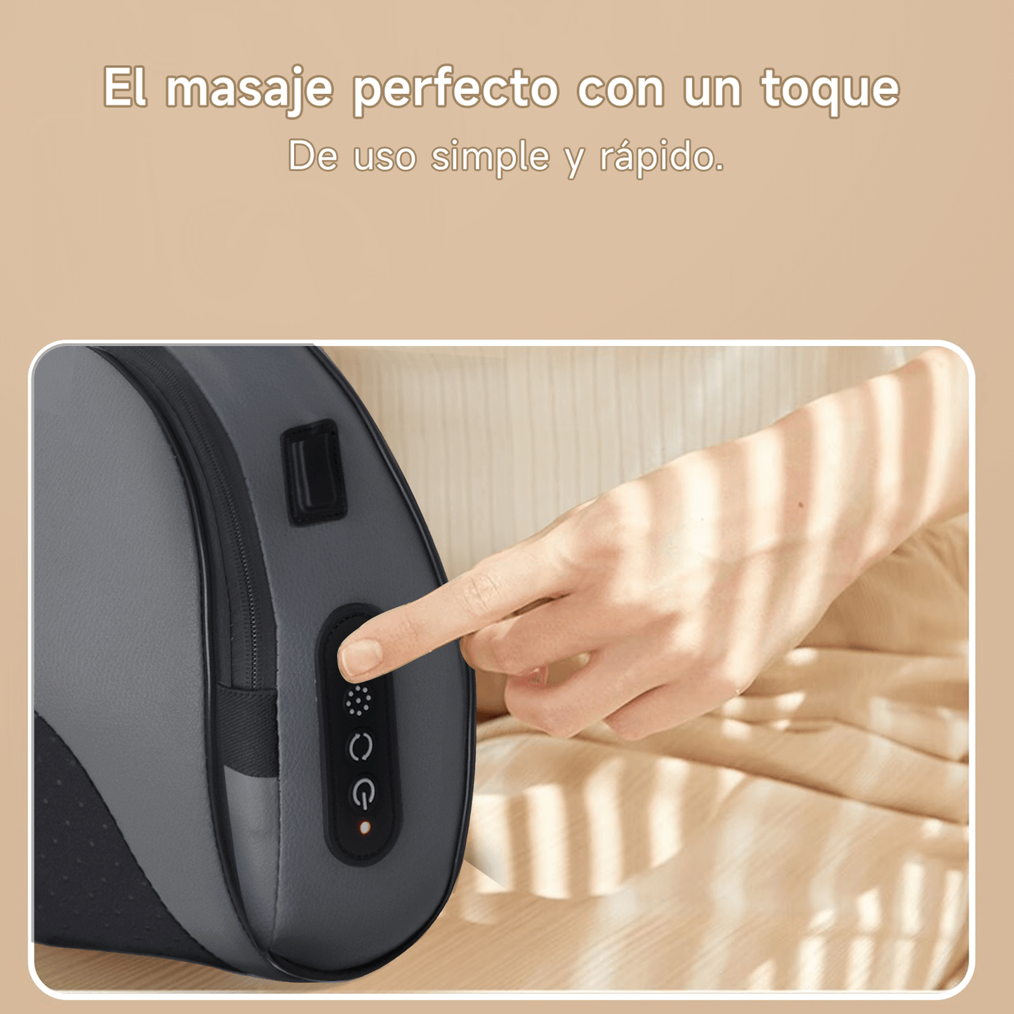 Almohada Masajeadora Inalámbrica Bomidi MP1 PRO | 3D Recargáble