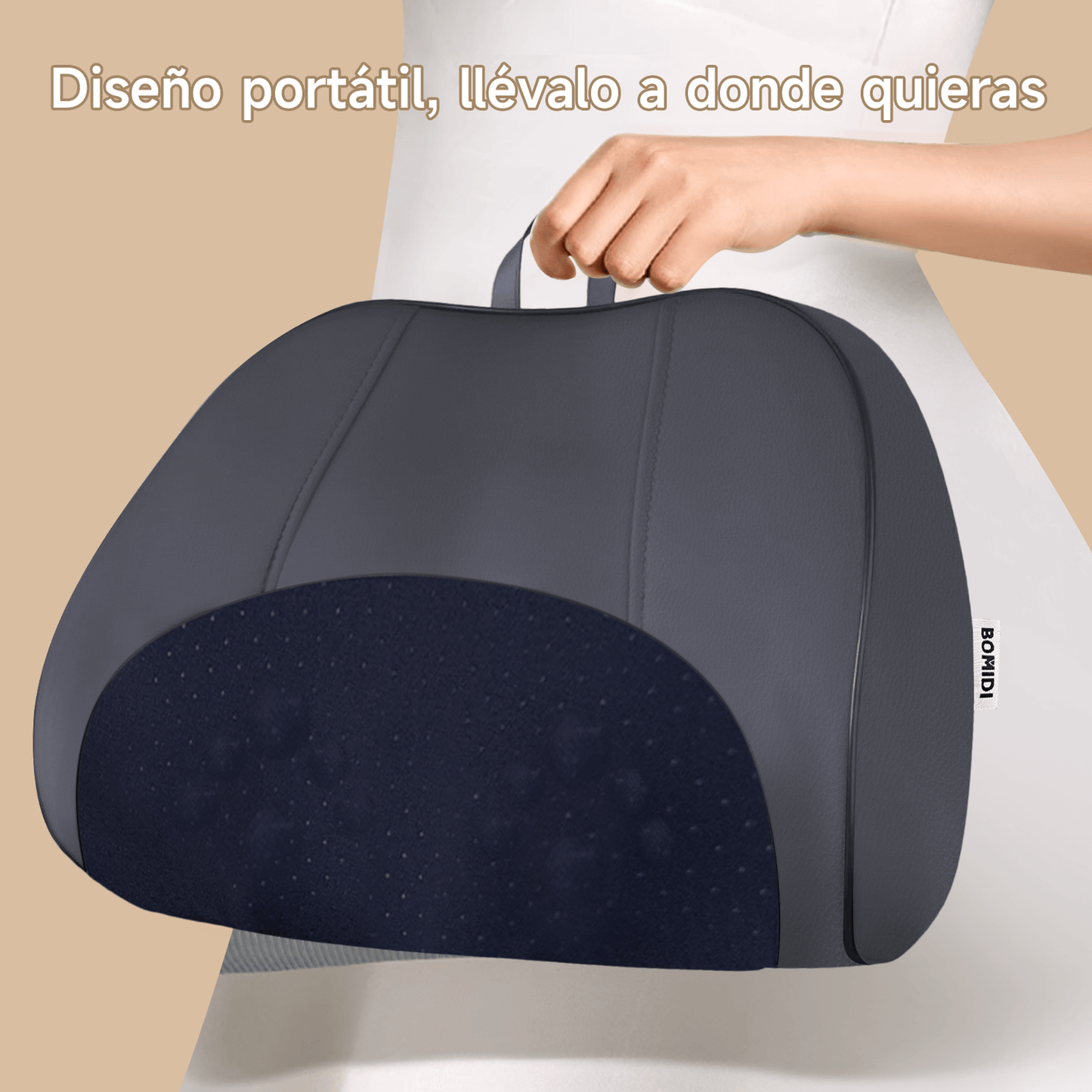 Almohada Masajeadora Inalámbrica Bomidi MP1 PRO | 3D Recargáble