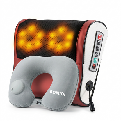 Combo: Almohada Masajeadora Multifuncional MP1 + Almohada de viaje U02