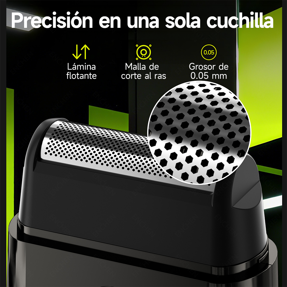 Afeitadora eléctrica MS003 + Recortador de vello nasal EN005 Enchen