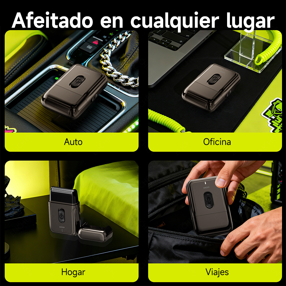Afeitadora eléctrica MS003 + Recortador de vello nasal EN005 Enchen