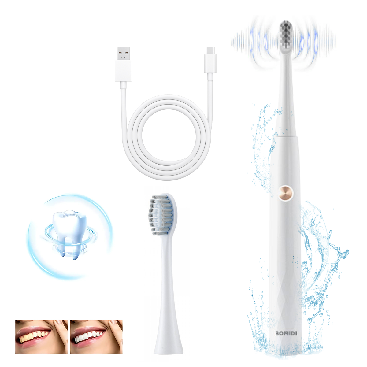 Cepillo Dental Eléctrico T501 Blanco