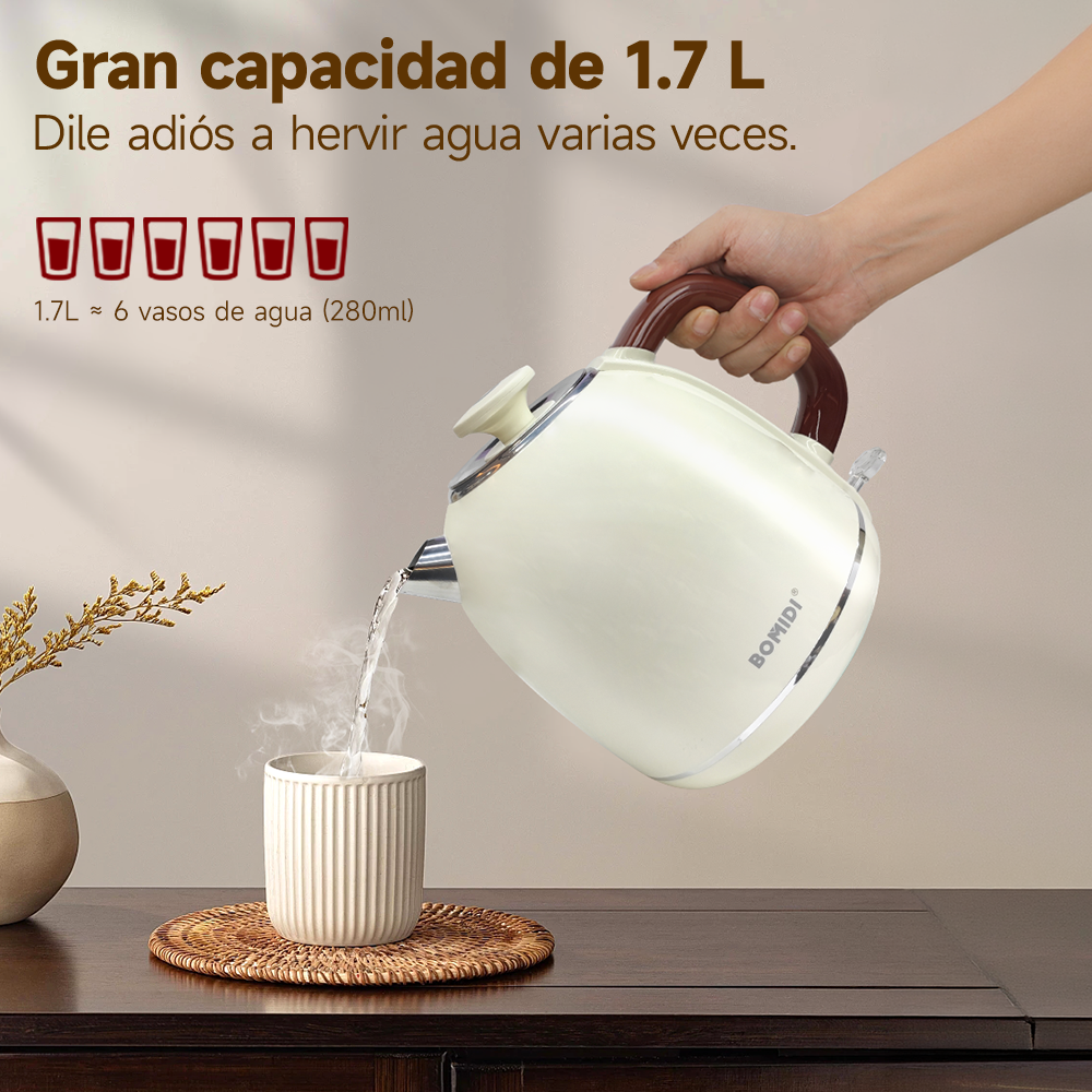 Hervidor Eléctrico 1.7 L Bomidi