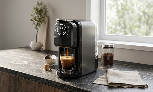 Cafetera de cápsulas Bomidi CM01 Negra