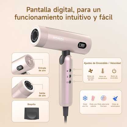 Secadora de Cabello Plegable Bomidi HD08