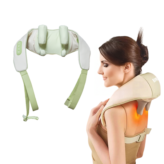 Masajeador de Cuello y Hombros BOMIDI MP2 Lite – Calor Terapéutico + Amasado Profundo