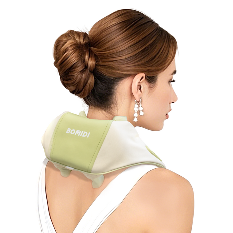 Masajeador de Cuello y Hombros BOMIDI MP2 Lite – Calor Terapéutico + Amasado Profundo