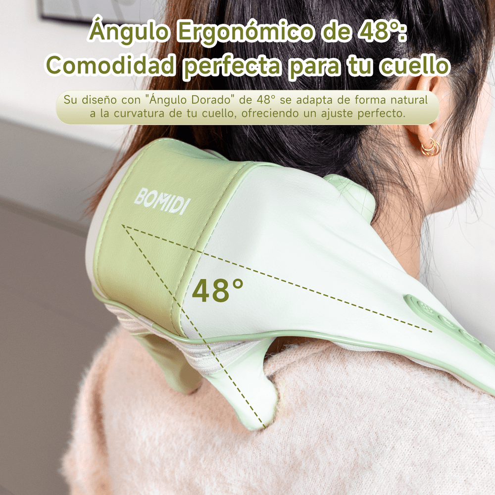 Masajeador de Cuello y Hombros BOMIDI MP2 Lite – Calor Terapéutico + Amasado Profundo