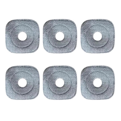 Set : 6 Paños/Mopas de Microfibra De Limpieza Para Trapeador M20_GR Bomidi