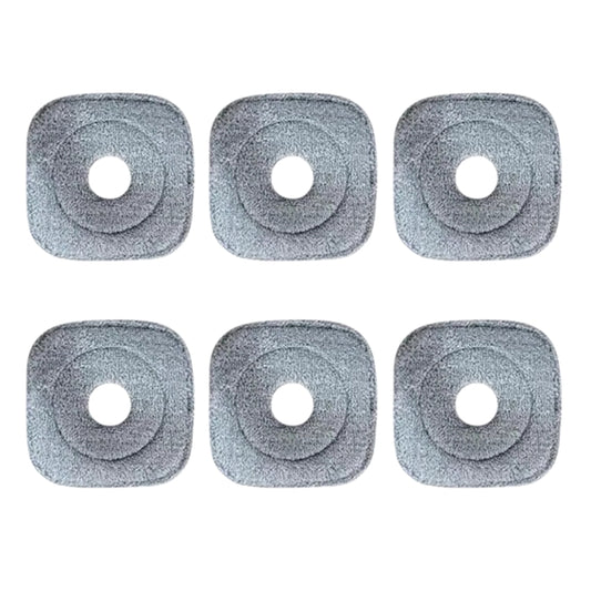 Set : 6 Paños/Mopas de Microfibra De Limpieza Para Trapeador M20_GR Bomidi
